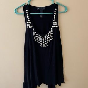 INC International Concepts Embellished Sleeveless Top